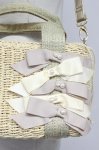 画像3: axes femme / 5つリボン麦わらショルダーバッグ  アイボリー T-26-04-20-018-AX-BG-SA-ZT (3)