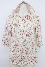 画像1: Candy Stripper / レトロネコ柄ZIPパーカー  ピンク T-26-04-28-004-PU-TO-OW-ZT (1)