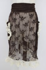 画像1: Eri Aino's collaboration / レースエプロン 5L ブラウン T-26-04-28-034-PU-OP-SA-ZT (1)