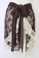 画像2: Eri Aino's collaboration / レースエプロン 5L ブラウン T-26-04-28-034-PU-OP-SA-ZT (2)