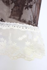 画像4: Eri Aino's collaboration / レースエプロン 5L ブラウン T-26-04-28-034-PU-OP-SA-ZT (4)