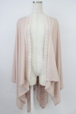 画像1: axes femme / バラ釦付UVイレヘムポンチョ  ピンク T-26-04-28-041-AX-ZA-SA-ZT (1)