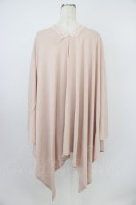 画像2: axes femme / バラ釦付UVイレヘムポンチョ  ピンク T-26-04-28-041-AX-ZA-SA-ZT (2)