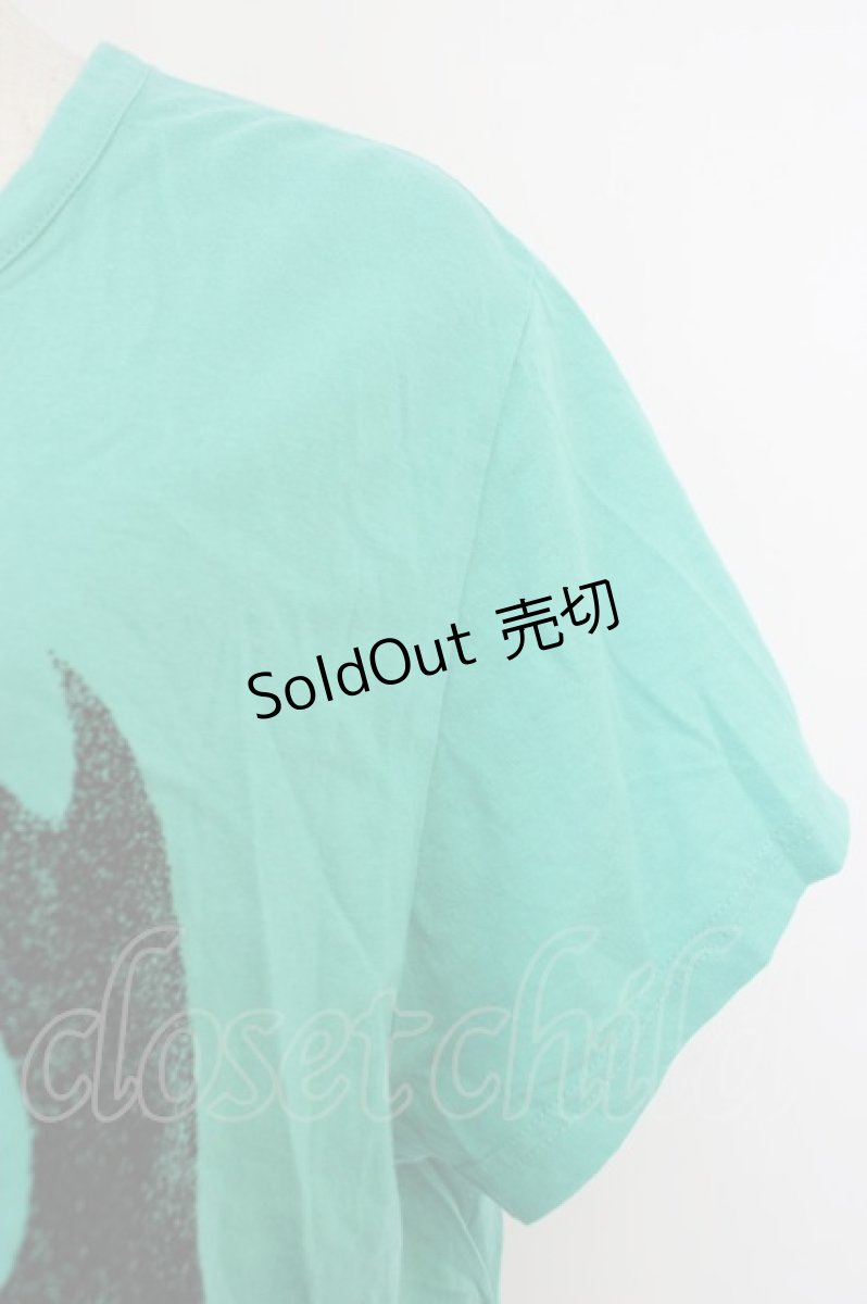 画像3: Candy Stripper / フェイスptショートTシャツ  グリーン T-26-04-28-007-PU-TO-OW-ZT669 (3)