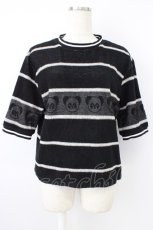 画像1: Candy Stripper / ペペパイルTシャツ  ブラック T-26-04-28-011-PU-TO-OW-ZT669 (1)