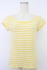 画像1: Candy stripper / ボーダーTシャツ  イエロー T-26-04-28-002-0-TS-OW-ZT669 (1)