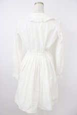 画像2: Ank Rouge / フロントフリル丸襟ワンピース  白 T-26-04-28-014-CA-OP-SA-ZT (2)