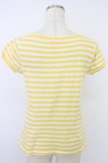 画像2: Candy stripper / ボーダーTシャツ  イエロー T-26-04-28-002-0-TS-OW-ZT669 (2)