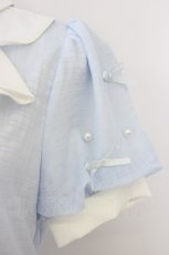 画像3: Ank Rouge / シアーチェックドーリーワンピース M サックス T-26-04-28-015-CA-OP-OW-ZT (3)