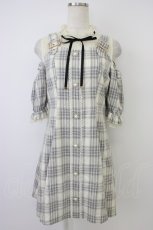 画像1: Rojita / 肩ベルトチェックワンピース F ベージュ T-26-04-28-016-LO-OP-OW-ZT (1)