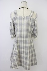 画像2: Rojita / 肩ベルトチェックワンピース F ベージュ T-26-04-28-016-LO-OP-OW-ZT (2)