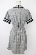 画像2: LIZ LISA / グレンチェック3つリボンワンピース  黒チェック T-26-04-28-017-LO-OP-SA-ZT (2)