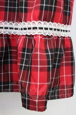 画像4: Eri Aino's collaboration / アカCHKリボンレースジャンパースカート 4L 赤チェック T-26-04-28-018-PU-OP-SA-ZT (4)