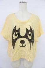 画像1: Candy Stripper / ペペボーダーショートTシャツ  イエロー T-26-04-28-003-PU-TO-OW-ZT (1)
