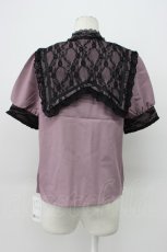 画像2: DearMyLove / 十字架リボンセーラーレース襟ブラウス M パープル×クロ T-26-04-29-022-EL-TO-OW-ZT (2)