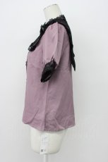 画像3: DearMyLove / 十字架リボンセーラーレース襟ブラウス M パープル×クロ T-26-04-29-022-EL-TO-OW-ZT (3)