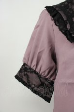 画像7: DearMyLove / 十字架リボンセーラーレース襟ブラウス M パープル×クロ T-26-04-29-022-EL-TO-OW-ZT (7)