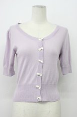 画像1: Fi.n.t / プチリボンカーディガン F ラベンダー T-26-04-29-023-CA-TO-OW-ZT (1)