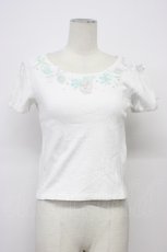 画像1: Secret Honey / 3Dモチーフトップス  シロ T-26-04-29-003-CA-TO-IG-ZT (1)