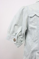 画像5: LIZ LISA / レース襟半袖デニムジャケット  ライトインディゴ T-26-04-29-025-LO-TO-IG-ZT (5)