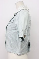 画像6: LIZ LISA / レース襟半袖デニムジャケット  ライトインディゴ T-26-04-29-025-LO-TO-IG-ZT (6)