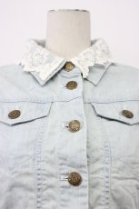 画像7: LIZ LISA / レース襟半袖デニムジャケット  ライトインディゴ T-26-04-29-025-LO-TO-IG-ZT (7)