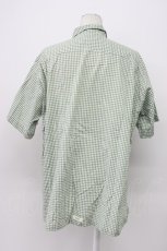画像2: PINK HOUSE / ロゴ刺繍ギンガムシャツ L グリーン T-26-04-29-027-LO-BL-OW-ZT (2)