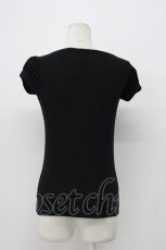 画像2: Katie / TEA TIMEカットソー F クロ×シロ T-26-04-29-033-LO-TO-OW-ZT (2)