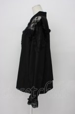 画像3: DearMyLove / レースフリルハートビジューブラウス 5L クロ T-26-04-29-035-EL-BL-IG-ZT (3)