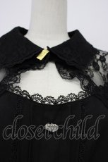 画像5: DearMyLove / レースフリルハートビジューブラウス 5L クロ T-26-04-29-035-EL-BL-IG-ZT (5)