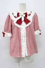 画像1: Amavel / Strawberry Farmフリルブラウス F アカ T-26-04-29-038-CA-BL-OW-ZT (1)