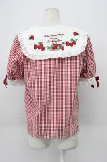 画像2: Amavel / Strawberry Farmフリルブラウス F アカ T-26-04-29-038-CA-BL-OW-ZT (2)