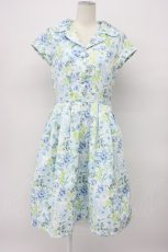 画像1: an another angelus / 花柄開襟ワンピース F ブルー系 T-26-04-29-041-CA-OP-OW-ZT (1)