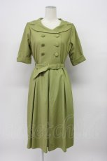 画像1: an another angelus / 開襟フレアワンピース  グリーン T-26-04-29-042-CA-OP-OW-ZT (1)
