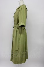 画像3: an another angelus / 開襟フレアワンピース  グリーン T-26-04-29-042-CA-OP-OW-ZT (3)