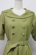 画像4: an another angelus / 開襟フレアワンピース  グリーン T-26-04-29-042-CA-OP-OW-ZT (4)