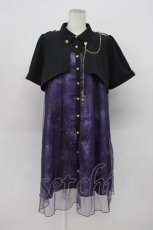 画像1: axes femme / ステラプリントミニワンピース  パープル T-26-04-29-044-AX-OP-IG-ZT (1)