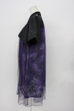 画像3: axes femme / ステラプリントミニワンピース  パープル T-26-04-29-044-AX-OP-IG-ZT (3)