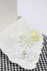 画像8: evelyn / ビジューパール襟ワンピース  クロ T-26-04-29-045-LO-OP-OW-ZT (8)