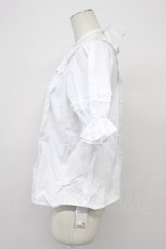 画像3: Chalmiere / スクエア開きコットンブラウス M シロ T-26-04-29-001-0-BL-OW-ZT (3)