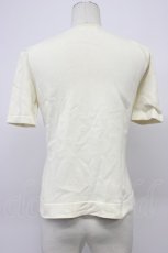 画像2: INGEBORG / ロゴリボン半袖ニット M アイボリー T-26-04-29-007-LO-TO-OW-ZT (2)