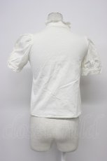 画像2: evelyn / コットンレースボウタイブラウス  シロ T-26-04-29-008-LO-BL-OW-ZT (2)