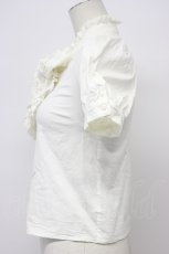 画像3: evelyn / コットンレースボウタイブラウス  シロ T-26-04-29-008-LO-BL-OW-ZT (3)