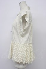 画像3: LIZ LISA / フラワーレースペプラムブラウス  アイボリー T-26-04-29-009-LO-BL-OW-ZT (3)