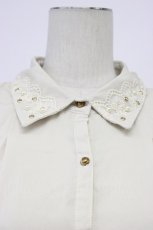 画像4: LIZ LISA / フラワーレースペプラムブラウス  アイボリー T-26-04-29-009-LO-BL-OW-ZT (4)