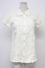画像1: LIZ LISA / レース切り替えブラウス  シロ T-26-04-29-010-LO-BL-OW-ZT (1)