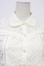 画像4: LIZ LISA / レース切り替えブラウス  シロ T-26-04-29-010-LO-BL-OW-ZT (4)