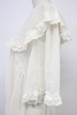 画像4: axes femme / レース×チュール楊柳ガウン F キナリ T-26-04-29-011-AX-TO-OW-ZT (4)