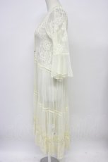 画像6: axes femme / ガウン風レースロングカーデイガン M キナリ T-26-04-29-012-AX-TO-OW-ZT (6)