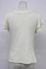 画像2: axes femme / 袖プチバラ使いトップス M キナリ T-26-04-29-013-AX-TO-OW-ZT (2)